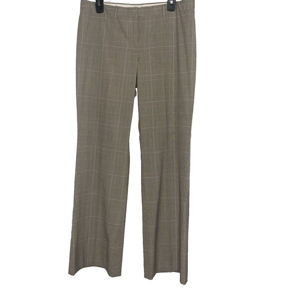 Vintage THE LIMITED Drew Fit Pants Low Rise Flare Stretch Plaid Womens 10 Brown - Picture 2 of 10
